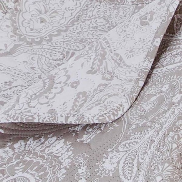 Päällyspäiväpeitto - ATMOSPHERA - Marie Lin - 240x260 cm - 100% polyesteri - 2 tyynyliinaa Linne Beige