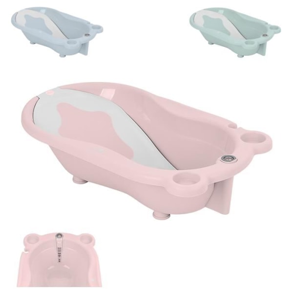 Kikkaboo Baby Baignoire Kai, Thermometer Baignoire Vattensystem [Rosa] Rosa