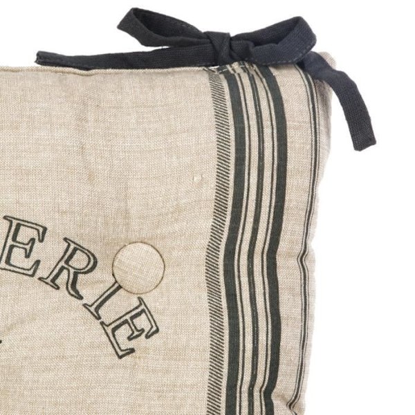 Stolsitsar - ATMOSPHERA - Set med 4 - 38 x 38 cm - Färg LIN och GRÅ - Bistråstil LIN och GRIS
