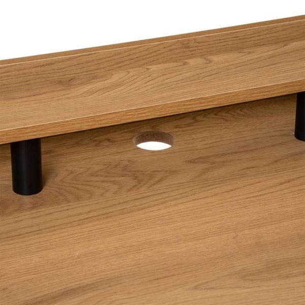 Bureau "Josan" - metal - Beige - Atmosphera indretningsskaber Eget eg og sort