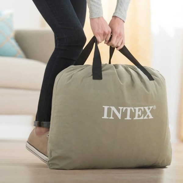 INTEX REST BED FIBER TECH madras 99x191 cm - Oppustelig - Justerbar fasthed - 42 cm - Elektrisk - 1 person Blå