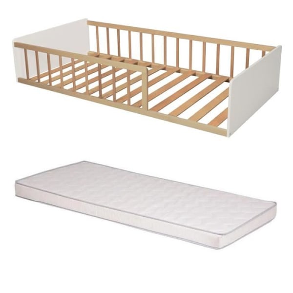 Pak Søvn Serein Seng 90x190 med madras 90x190 Beige - Laïba Kids Beige