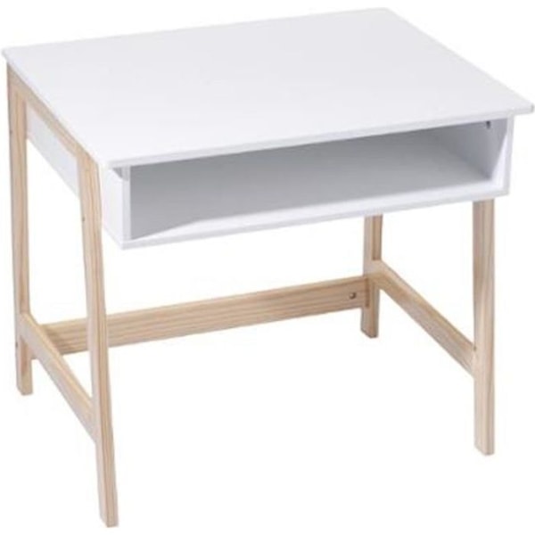 Bureau Enfant Cuty - PARIS PRIX - Hvid - Træ - Spånplader - Skandinavisk - Moderne Vit