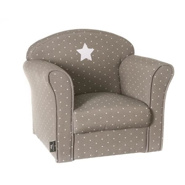 Barnstol taupe - ATMOSPHERA FOR KIDS - Modern - Design - Grå - 1 plats - Rum Mol