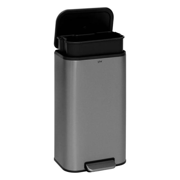 5five - skraldespand i inox med mat finish 30l Pengar