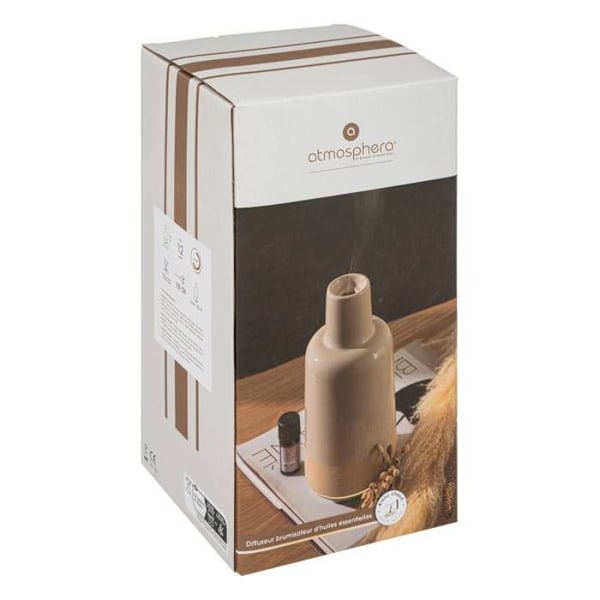 Diffuser av eteriska oljor - Atmosphera - Marty - 150ml - Ljusgrå - Samtida design Ljusgrått