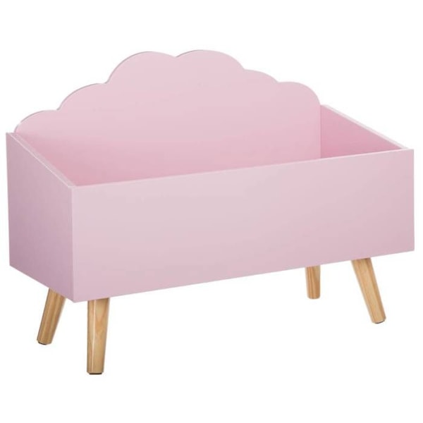 Legetøjsboks - Atmosphera - Cloud - Pink - MDF - 58x28x45 cm Rosa