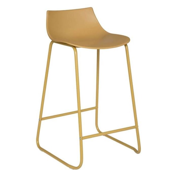 Barstol - Atmosphera inredningsdesign - Otac - Metall - Gult ocre - Moderna design Ockergul