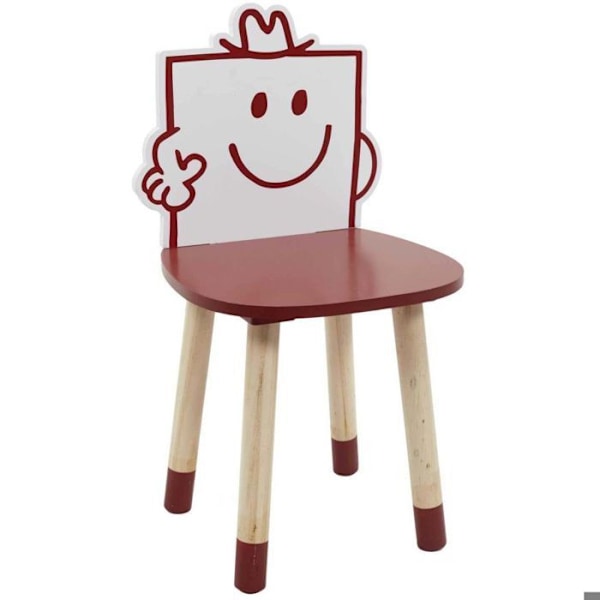 Barnstol "Monsieur Costaud" 53 cm Röd - Paris Prix