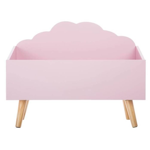 Leksakslåda - Atmosphera - Moln - Rosa - MDF - 58x28x45 cm Rosa