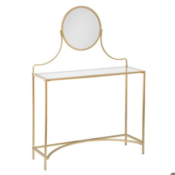 Coiffeuse "Artif" - guld - glas - Guld - Atmosphera inredningsdesigner Eller & Transparent