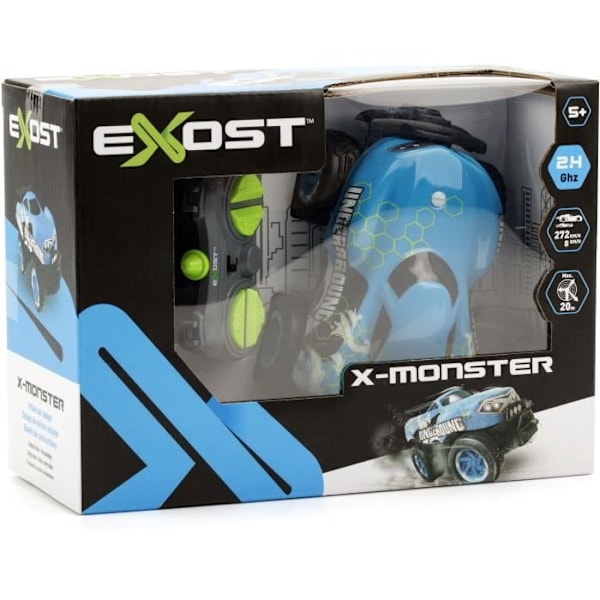 Fjernstyret Bil 4x4 XS - EXOST MINI TRUCK X-BEAST - Blå Flerfarvet
