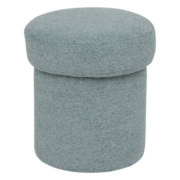 Pouf "Kita" D37cm grön celadon - Atmosphera inredningsskapare