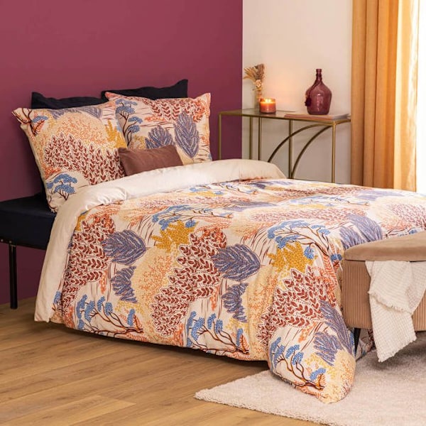 Mönstrad Walaa parure beige 240x220cm - Atmosphera inredningsdesigner - Flerfärgad Beige