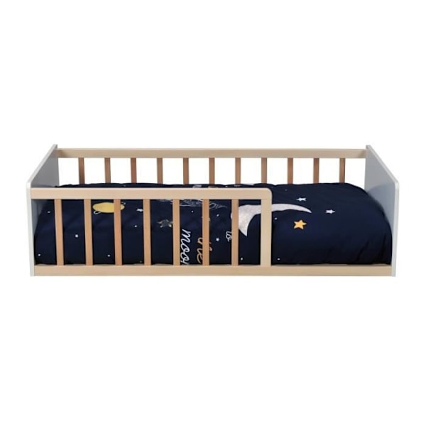 Lit Enfant Berceau de la Mer 70x140 Vit och Natur Laïba Kids vitt och naturligt
