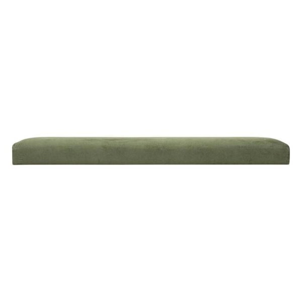 Dobbelt foldbart pouf "Lilou" i fløjl 76x38cm olivengrøn - Olivengrøn - Atmosphera indretningsdesigner Grön khaki