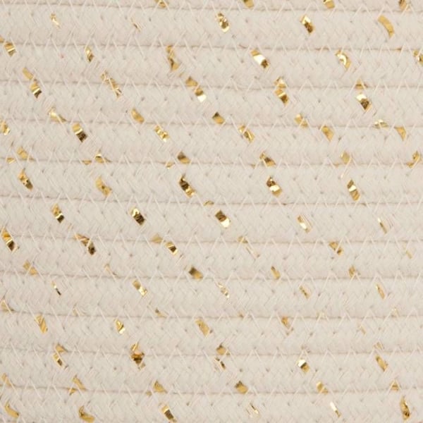 Paniers Lurex i polyester - Vit ivory - Set med 3 - S: Ø19,5 x H13 cm; M: Ø22 x H16,5 cm; L: Ø24 x H21 cm elfenbensvit