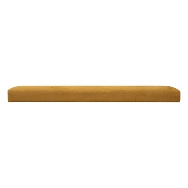 Fällbar dubbelpuff "Lilou" i sammet 76x38cm senapsgul - Senapsgul - Atmosphera inredningsdesigner Ockra