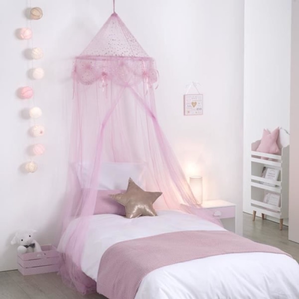 Sänghimmel för barn - ATMOSPHERA FOR KIDS - Tjej - Polyester - Rosa - H. 250 cm Rosa