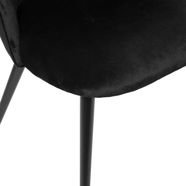 Slano sort velourstol Atmosphera - Sort sort