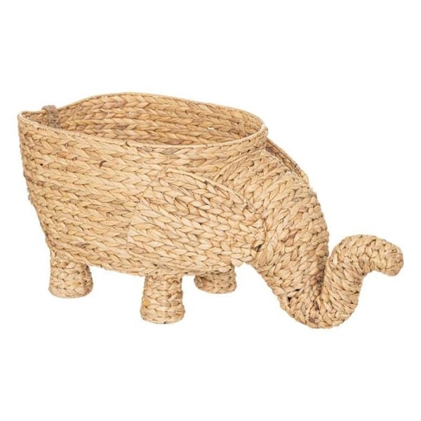 Panier XL "Elefant" i vasslilja & metall H37cm - Brun - Atmosphera inredningsdesigner Naturlig