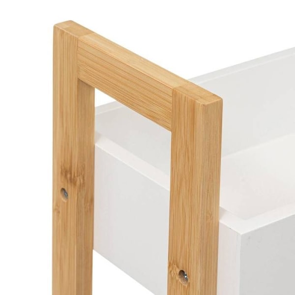 Fem enkla smarta - Bambusdesserter 3 nivåer Lea - L. 38 x H. 80 cm - Vit Vit