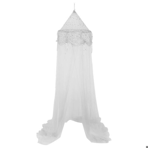 Barnsänghimmel - ATMOSPHERA - Prinsessa - Grå Silver - D. 60 cm - H. 250 cm Silvergrå