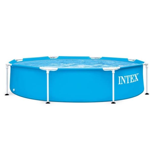 INTEX rørformet overjordisk swimmingpool - Metalramme - 244 x 51 cm - Rund - 28205NP Turkos