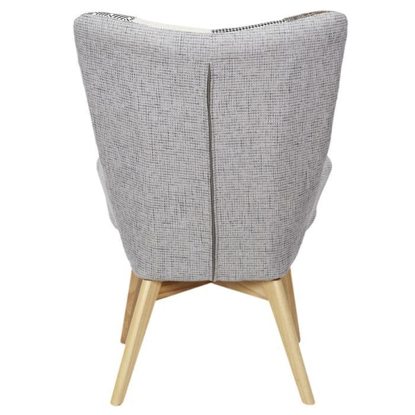 Fauteuil Helsinki Patchwork Grå Home Deco Factory Grå