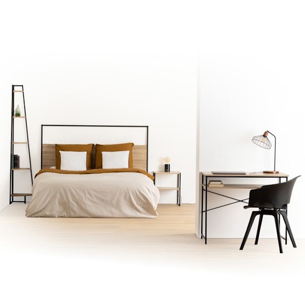 5five - natbord "aliaj" 2 hylder træeffekt Beige