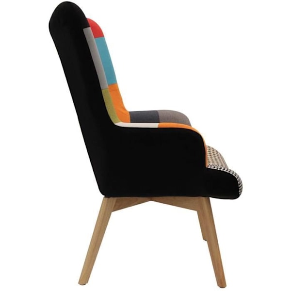 Fauteuil Helsinki - HD3610 - Sort - Stof - Moderne Skandinavisk Design