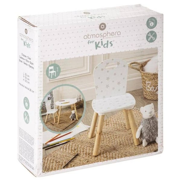 Barnestol DOUCEUR - Hvid - L 32 x P 31,5 x H 50 cm hvid