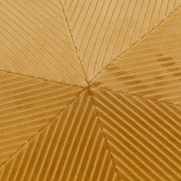 Pouf i fløjl - Giulia - Gul - AC-DÉCO - Vintage stil - 1 plads Gul