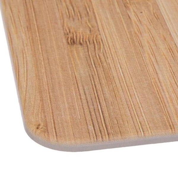 Badeværelsesmåtte - 5five - Diatomit - 39x60cm - Bambuseffekt - Beige kastanj