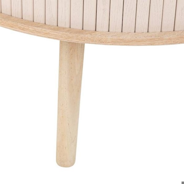 Bordtable 2 dörrar "Nysos" beige 60x60x40,7 cm - Atmosphera inredningsdesign - Beige Beige