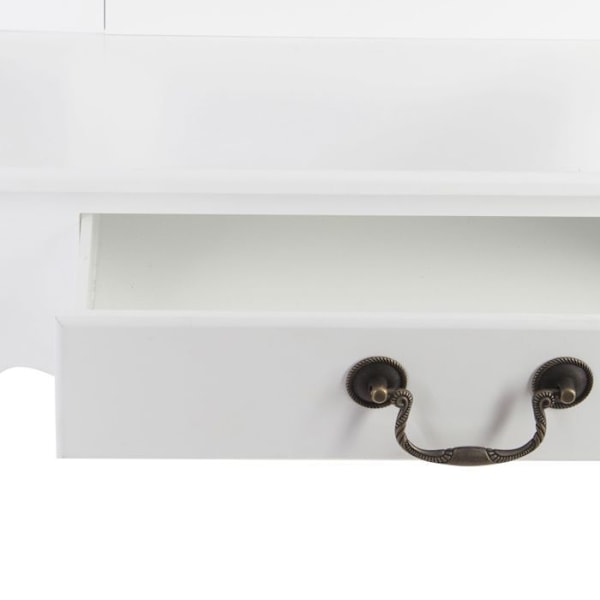 Atmosphera - Coiffeuse Aurell - L. 65 x H. 128 cm - Vit Vit