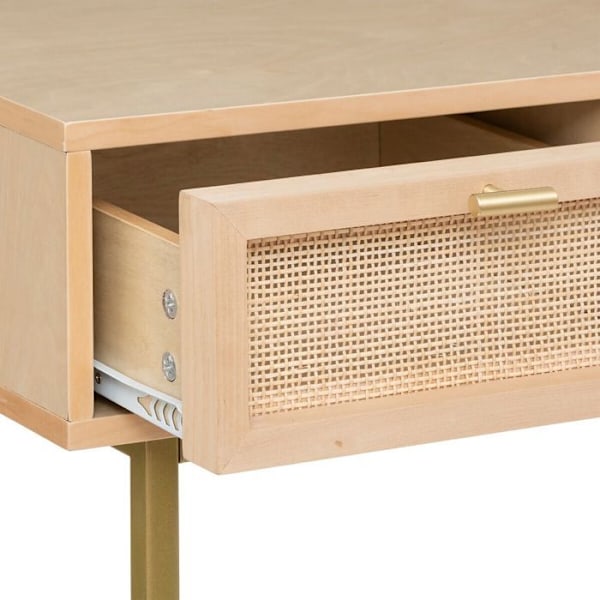 Konsol "Rayo" - rottinkorg - 3 lådor - Beige - Atmosphera inredningsskapare Naturlig