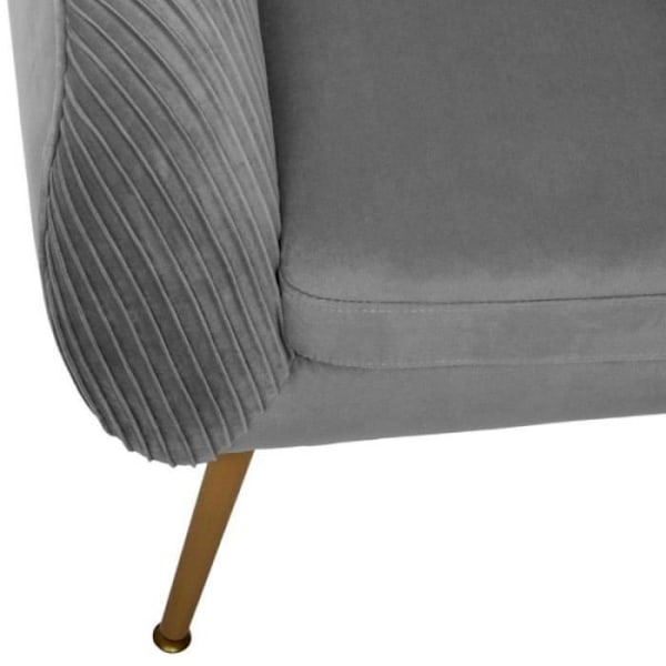 Fauteuil - Atmosphera - Solaro - Chic Design - 1 plads - Grå - 78 cm Grå