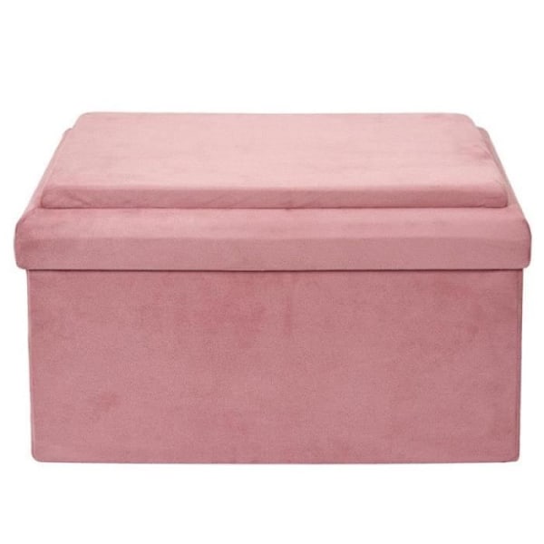 Børne Bænk & Foldseng "mursten" 52cm Rosa - Paris Pris Rosa