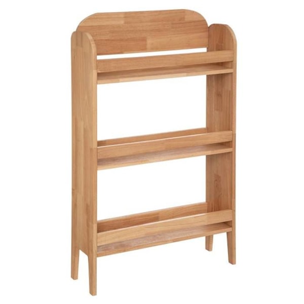 Børnebibliotek "Robin" - gummitræ - H100 cm - Beige - Atmosphera indretningsdesigner Naturlig