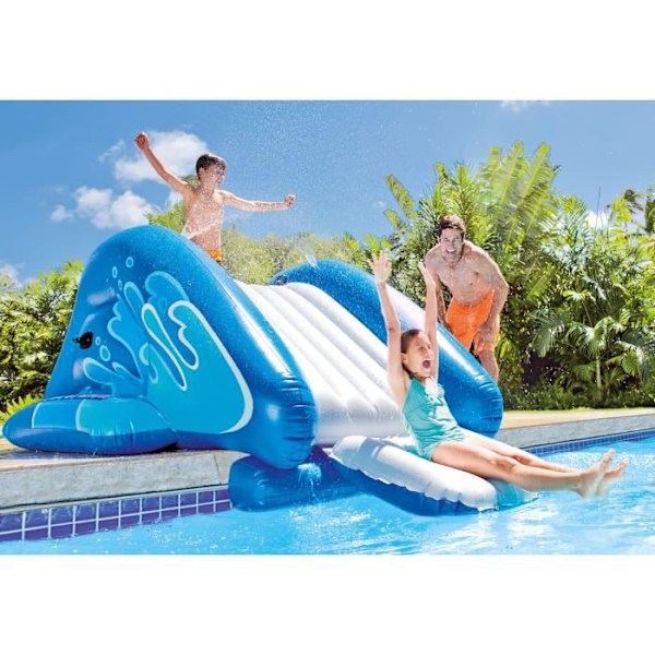 Oppustelig rutsjebane - INTEX - Til swimmingpool i jorden - 6 år og derover - 333 x 206 x 117 cm