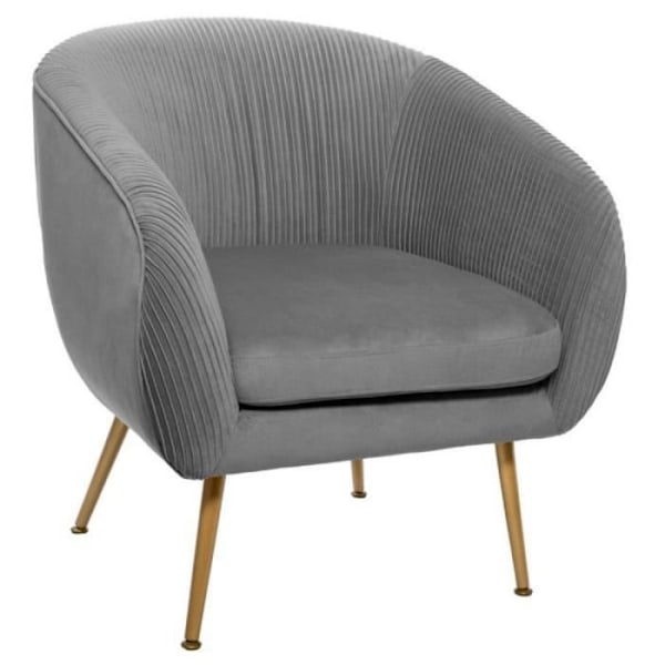 Fauteuil - Atmosphera - Solaro - Chic Design - 1 plats - Grå - 78 cm Grå