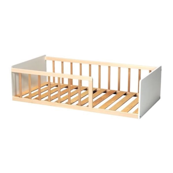 Lit Barnvagn Berceau de la Mer 70x140 Hvid og Naturlig Laïba Kids vitt och naturligt