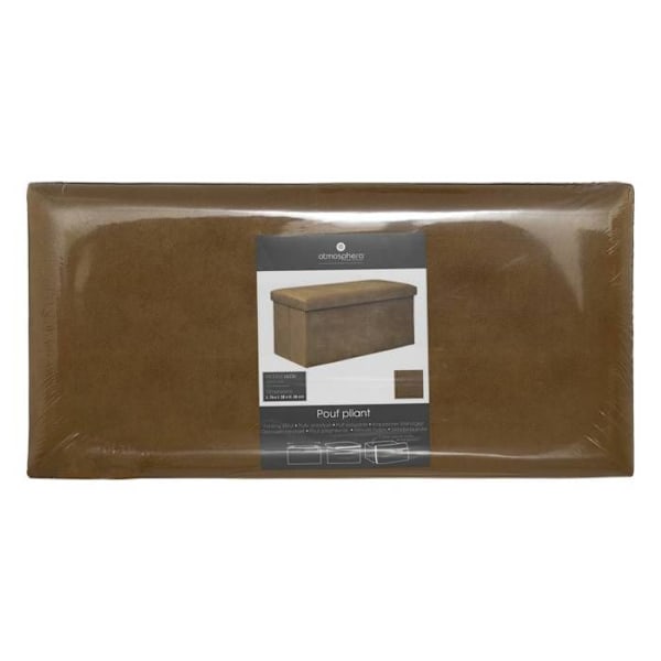 Dobbelt foldesæde "Lilou" i velour 76x38cm gul okker - Sennepsgul - Atmosphera indretningsdesigner Ockra