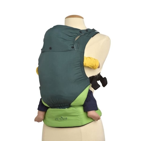 Porte bébé Smart Carrier ULTRALIGHT vihreä - AMAZONAS - Ergonominen - Sekä naisille että miehille - Nylon, Puuvilla Grön