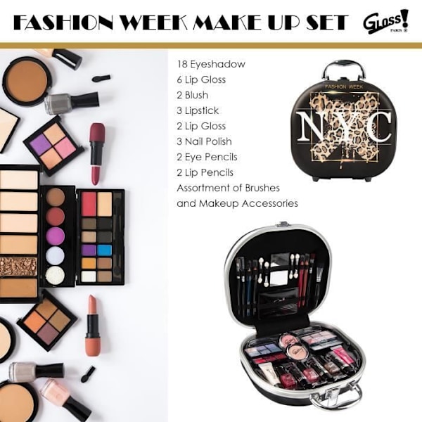 Sminkväska - INGEN NAMN - Glamour & Mode - Helt sortiment - Olika färger - Idealisk gåva Röd, Rosa, Beige, Lila, Transparent