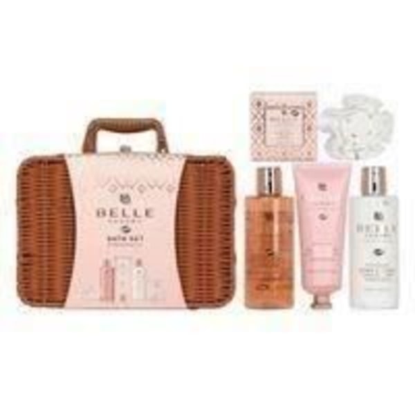Badekar - BELLE - Luksus i Amber - 5 dele - Duschgel 210ml - Kropslotion 210ml