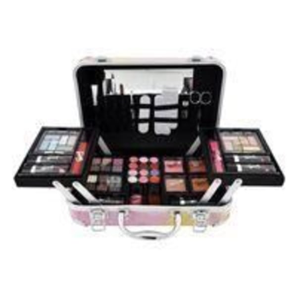 Meikkisetti - GLOSS - Muotitieto - 48 kpl - Vaaleanpunainen - Lisävarusteet mukana Rosa