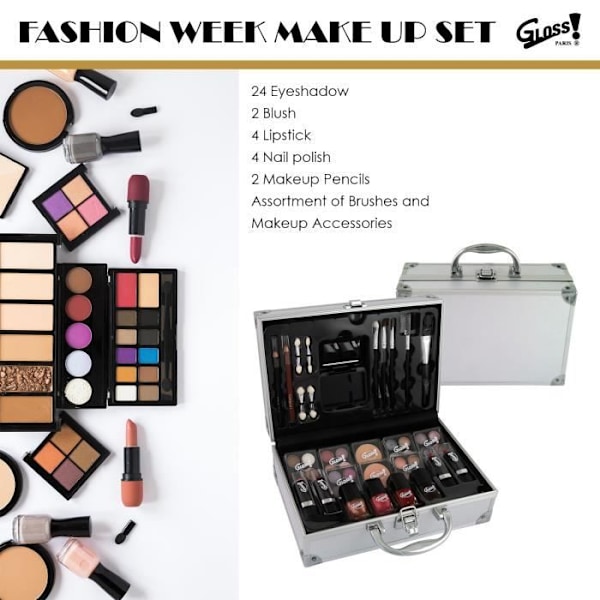 Makeup taske - Grey Secret Agent - Collection Grey Secret Agent - Grå Grå