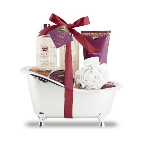 Badrumsset - GLOSS - Rosa kopparbadkar - Återanvändbar - Duschgel - Badsalt ROSA